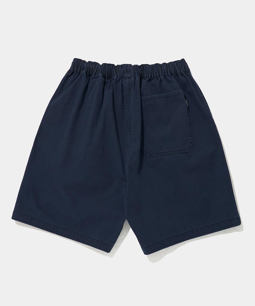 COLUMBIA UNIVERSITY Nyc Emb Washed Twill Shorts Pants_Navy