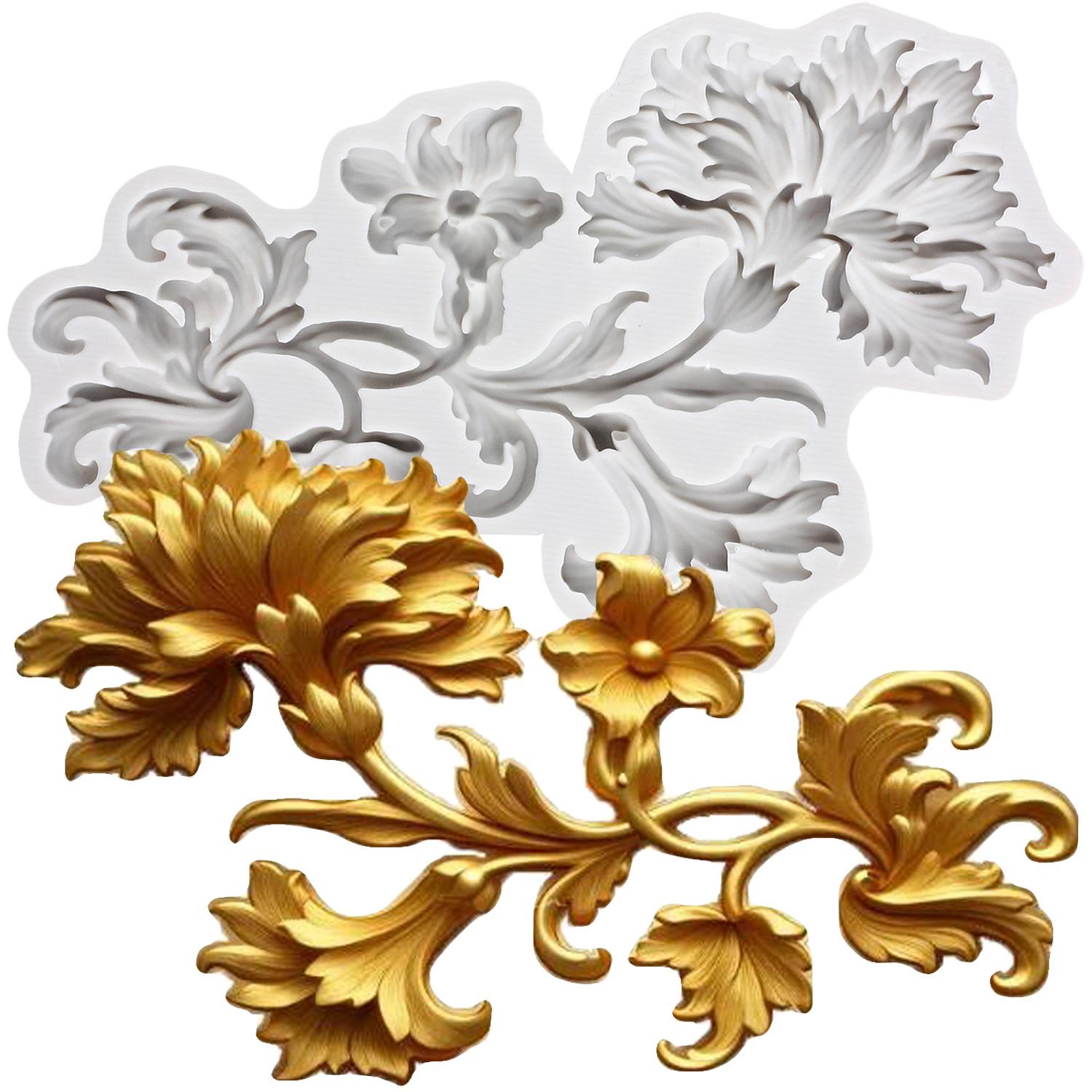 

Силиконовая форма для пиона, форма для барочного листа, вьюнка, цветка, формы для мастики, инструменты для украшения торта, тематический торт, десерт, украшенный, форма для шоколадных конфет