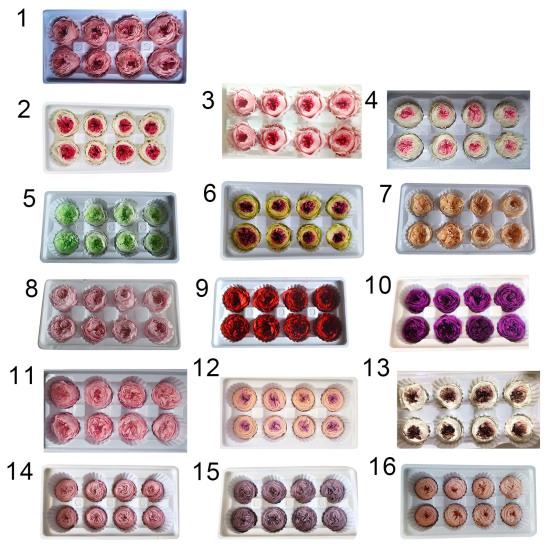 8 ks/krabice Konzervované květiny Měkká textura DIY aranžmá více barev Falešné růže DIY kytice Domácí dekorace