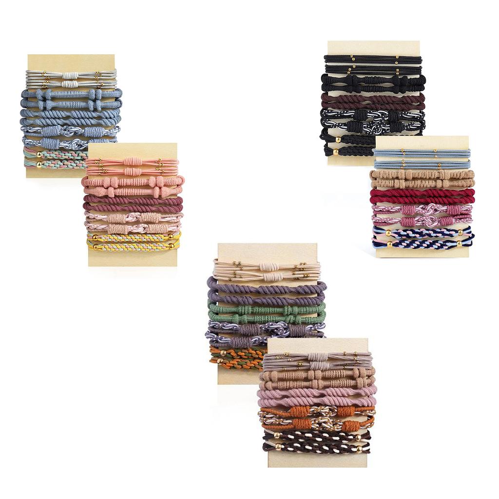 20PCS/SET Elastic Hair Ties Bracelet Ponytail Holder Bracelet Scrunchie Boho Bracelet Hair Ties Boho Hair Ties Elastic