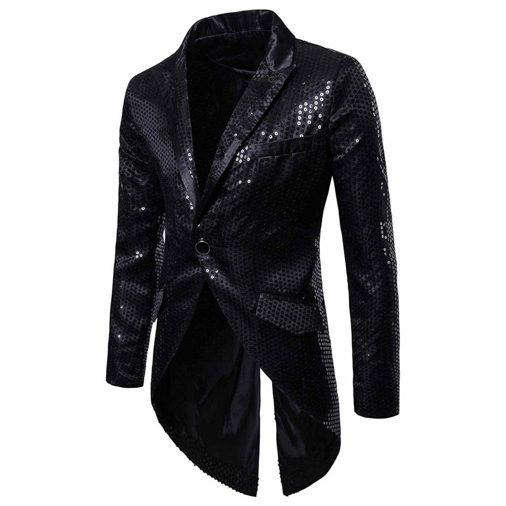 Fashion Charm Men's Casual One Button Fit Suit  Coat Jacket Party Tuxedo