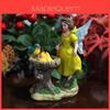 Resin Fairy Garden Figurine With Angel And Bird For Wedding Decor Gift Ideas