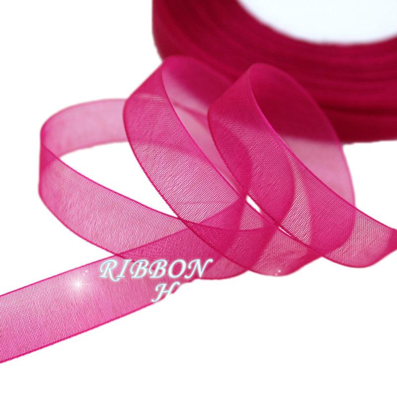 (50 yards/roll) 12mm organza ribbons wholesale gift wrapping decoration Christmas ribbons