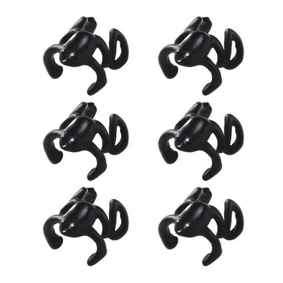 1/2/3 Pairs Frog-Shaped Earrings Clip-On Functionality Alloy Ear Clips Electroplated Earrings Jewelry Accessories