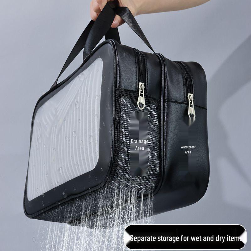 Large Capacity Waterproof Cosmetic & Travel Bag with Wet/Dry Separation