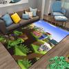 Minecraft Style Carpet with Characters, Animals, and Adventure Design Suitable for Use As an Anti-slip for Living Room Bedroom Sofas