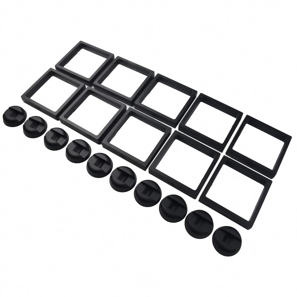 110x110mm Coin Holder 3D Floating Black Coin Frame