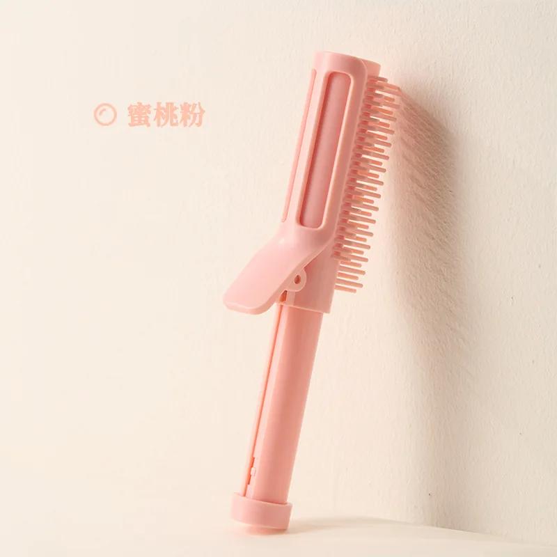 

Hair Root Clips For Volumizing & Styling - Retractable 2-In-1 Curling Comb, Self Grip Curlers For Top Volume Combs розовый