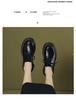 Women's 2024 Spring/Summer Retro Lace-Up Loafers - Thick Sole, Round Toe, Chunky Heel In British Style