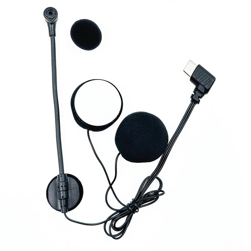 Motorcycle Helmet Interphone Intercom Type C Connector Motorcycle Helmet Racing Headset Mic Noise Reduction Cycling Accessory