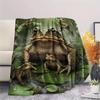 1 Manta de Franela con Estampado de Dibujos Animados, Alta Calidad, Cómoda para Todas las Estaciones, Decoración del Hogar, Calidez y Confort, Perfecta para Regalo de Navidad o Cumpleaños