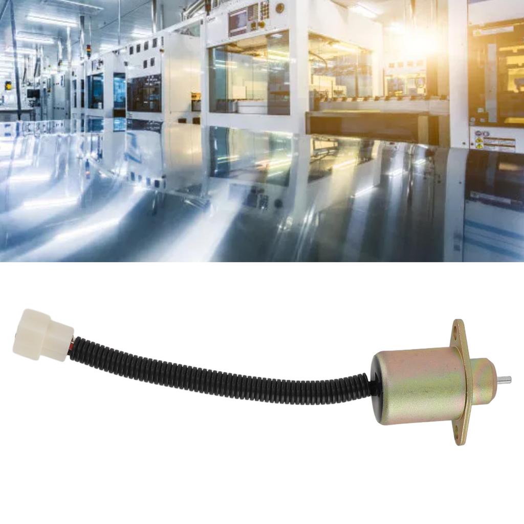 12V Fuel Shut Off Solenoid Valve,1503es 12a5uc5s for Generator, Efficient , Iron Construction, Easy Installation