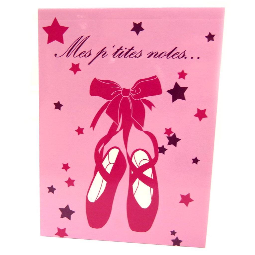 Les Trésors De Lily [L3983] - Bloc notes 'Ballerines' rose