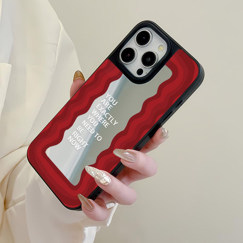 Mirror Phone Case for iPhone 15 11 13 14 for 15 16 Pro Max 12 13 16 Pro Cloud Flower and Animal Cute Style Phone Case