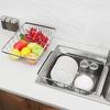 Stainless Steel Adjustable Dish Basket Dish Drainer Rack Rustproof Storage Kitchen Tool