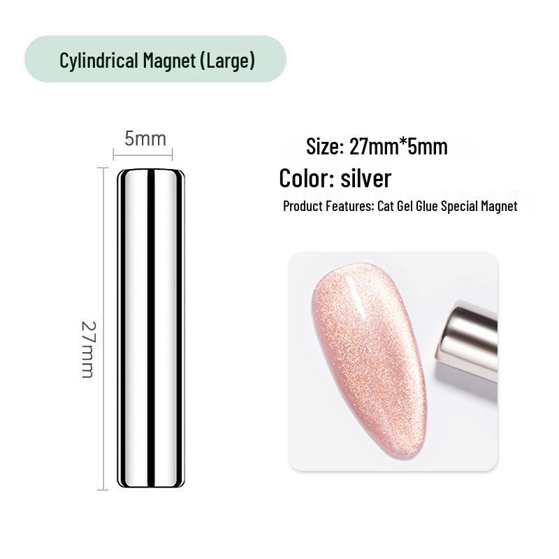 Double-Head Cat Eye Nail Art Magnet – Multifunctional Cylinder for Fancy Effects