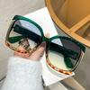 Chic Oversized Square Fashion Sunglasses for Women - Anti-Glare, Durable PC Frame with Metal Hinges - Perfect for Beach & Travel