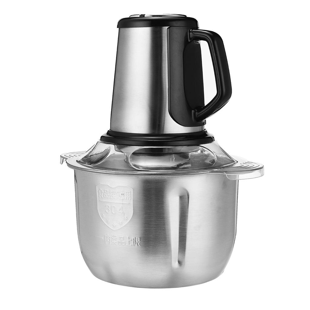 500W Stainless Steel Electric Chopper Meat Grinder Mincer Food Processor Slicer Vegetable Food Chopper Slicer Machine 220V 5L