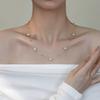 Women's Engagement Wedding Gift Pearl Gypsophila Light Luxury Niche High-End Tassel Collarbone Chain Necklace 2026 New