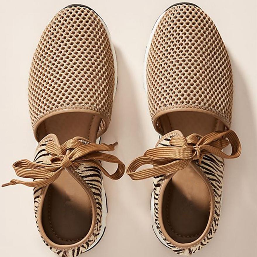 Summer Women Vogue Shoes Easy Flying Woven Comfortable Hollow Mesh Sports Running Sneakers