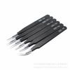 6PCS Anti-Static ESD Tweezers Set - Anti-Magnetic for Electronics & Cake Decorating