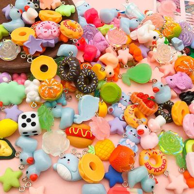 Cartoon Harz Anhänger Charms - 10/20 Stück, 20mm Handgefertigte Schlüsselanhänger Accessoires