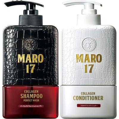 MARO17 Kolagenový šampon Perfect Wash Kolagenový kondicionér na pokožku hlavy Clear & Set, 350 ml,