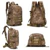Unisex Outdoor Military Rucksacks Tactical Backpack Army Molle Waterproof Bags Sports Travel Camping Trekking Hiking Fishing Camouflage 3D Bags