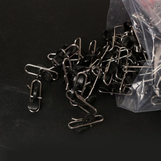 10Pcs Fishing Power Clips Stainless Steel Quick Change Lure Clip Fishing Snap Connector for Freshwater Saltwater