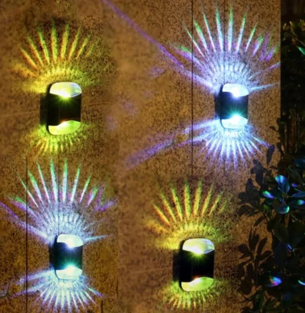 Solar Led Lights Outdoor Garden Lights Solar Step Deck Light Lamp Sunlight Courtyard Decor Solar Garden Lamp Wall Lighting