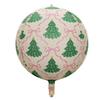 Round Star Striped Foil Balloon 1 Pcs Portable Easy Store Balloon for Family Gathering Birthday Home Decor