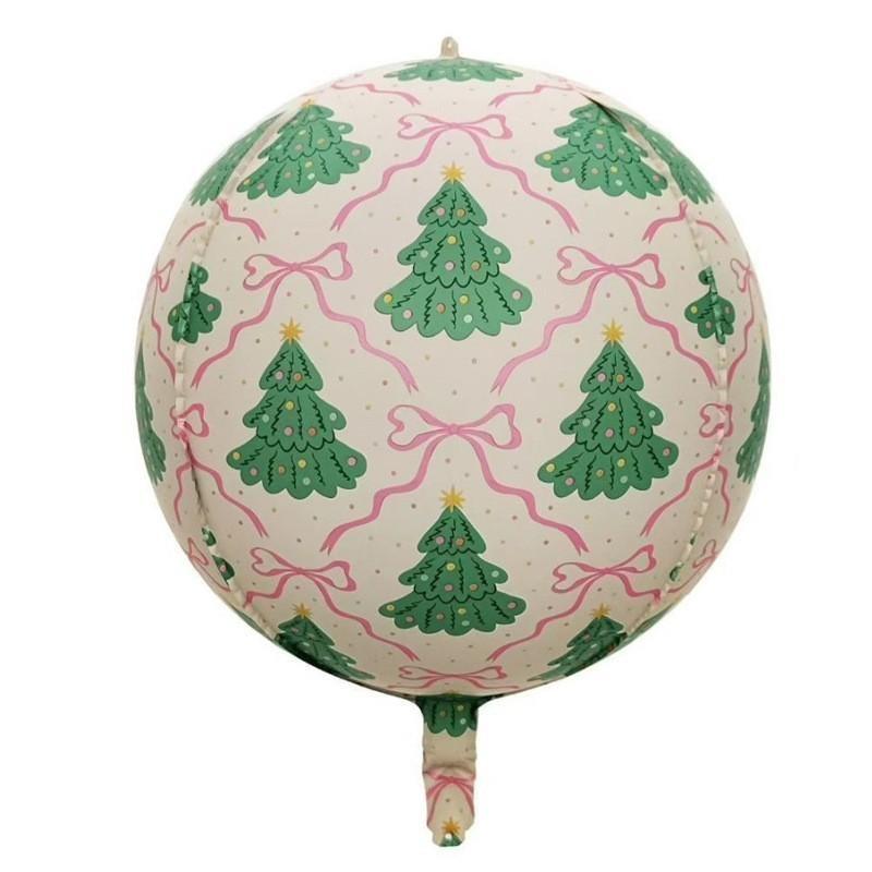 Round Star Striped Foil Balloon 1 Pcs Portable Easy Store Balloon for Family Gathering Birthday Home Decor