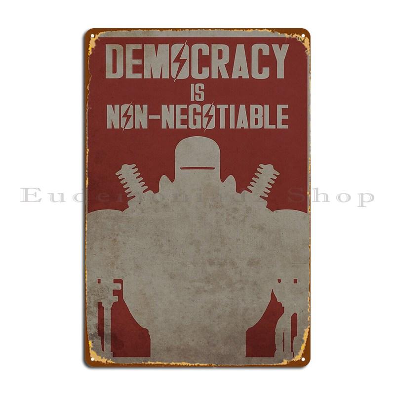 Liberty Prime Metal Plaque Poster Printed Garage Plaques Pub Pub Plates Tin Sign Poster 20X30CM
