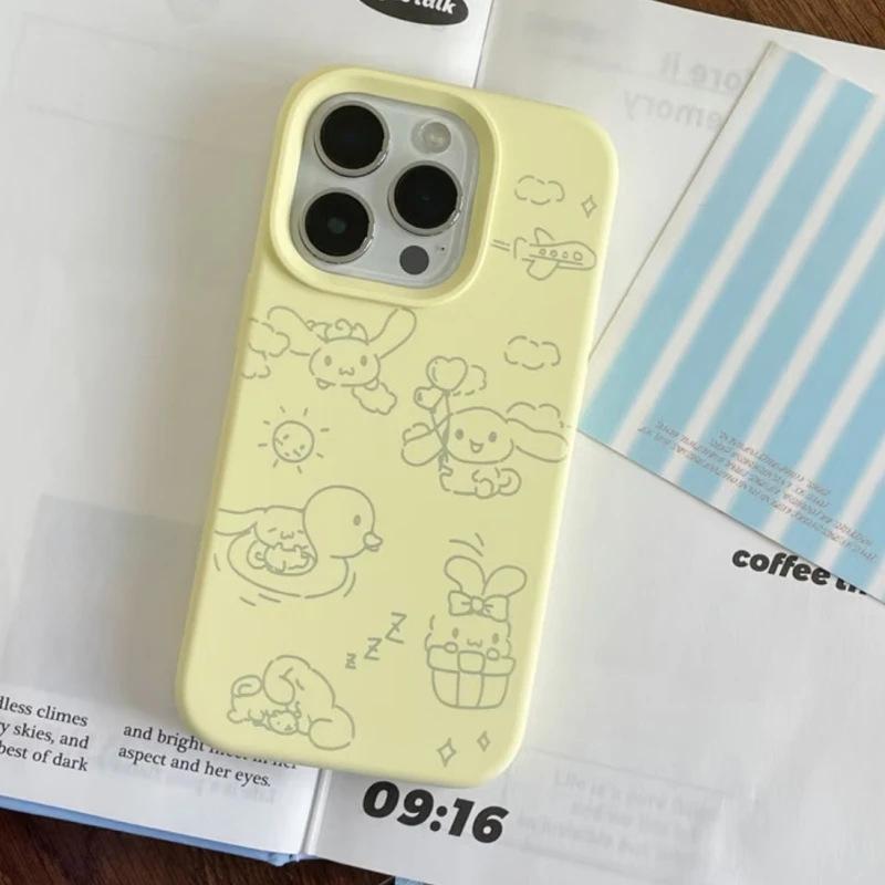 Swimming Yugui Dog Suitable for Apple iPhone17/16Pro Mobile Phone Case 15 Glutinous Rice 13 Liquid 12 Large Hole 14 Soft