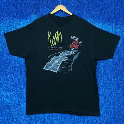 Korn Follow The Leader Nu Metal Band Graphic T-Shirt Size XL