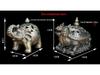 European Style High-Foot Elephant Incense Burner for Dining Room & Living Room