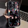 Cute Cartoon Cat Case For Samsung Galaxy S24 S23 S22 Ultra S21 FE A14 A52 A32 A13 A53 A34 A54 A35 A15 4G 5G Soft Silicone Cover