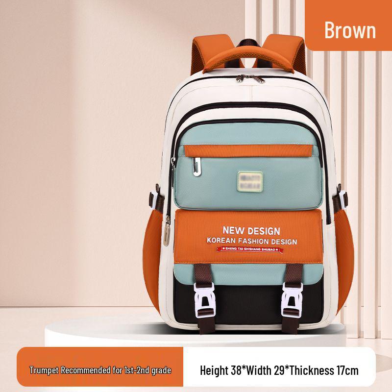 

Легкий водонепроницаемый рюкзак для 1-6 классов: Большая вместимость, конструкция, защищающая позвоночник, для мальчиков и девочек Small Yellow [Grades 1-2]