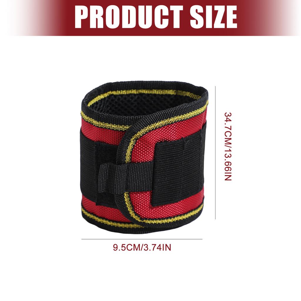 MultiFunctional Tool Wristband Strong Magnetic Strips Secure Storage For Screws Nails Accessories Crafting Projects