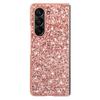 For Samsung Galaxy Z Fold5 5G Glitter Sequins Phone Case Electroplating TPU Frame Hard PC Back Cover