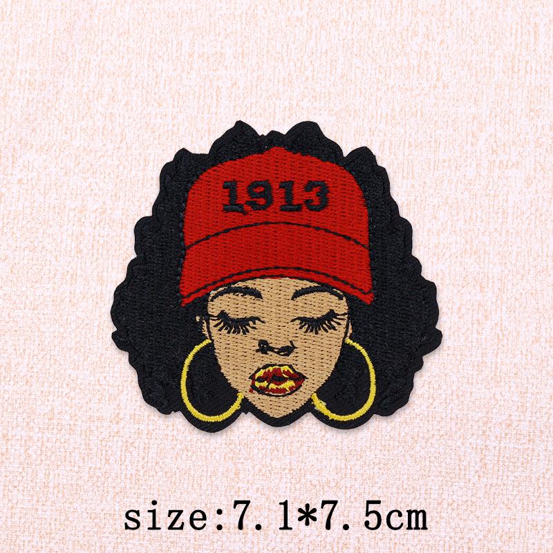 Black Girl Embroidery Patch Iron On Patches For Clothing Black Girl Magic Patches On Clothes DIY Sewing Ironing Patch Applique