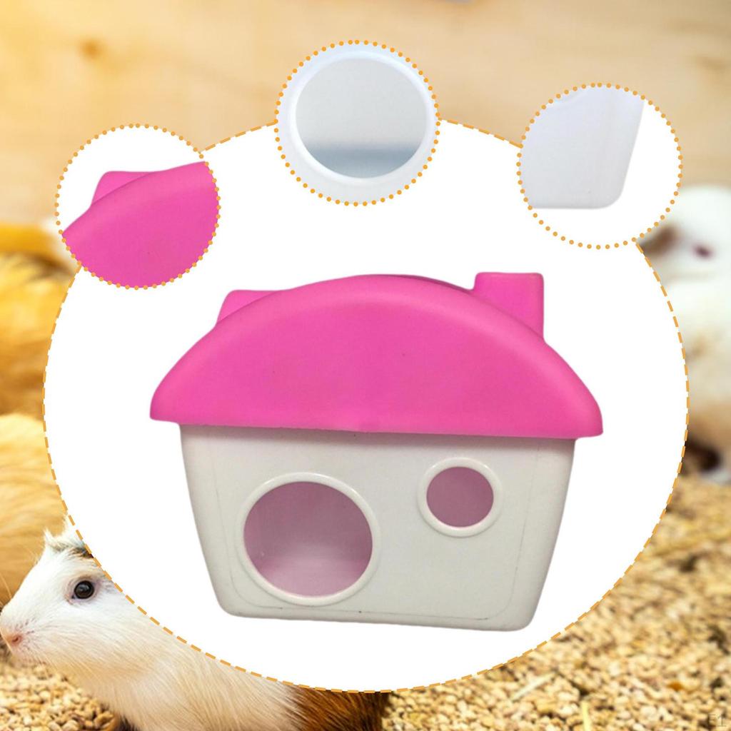 Hamsterversteck Hütte Niedriges Spielzeug Verstecke Kleintier Lebensraum für Igel Ratte Chinchilla
