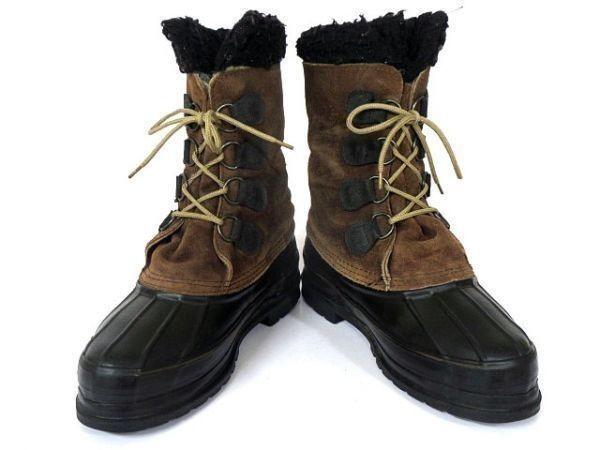 USA Vintage LaCrosse Leather Snow Boots [7/23.5-24.5/Dark Brown](USED)