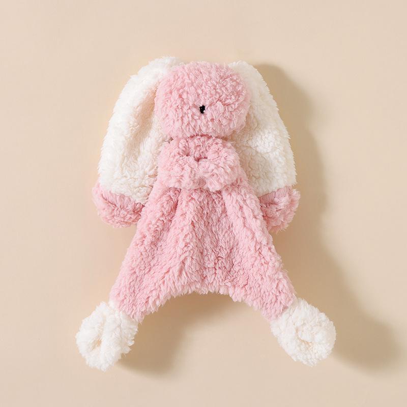 Pure Cotton Baby Comfort Toy: Rabbit Sleep Companion Crinkle Handkerchief