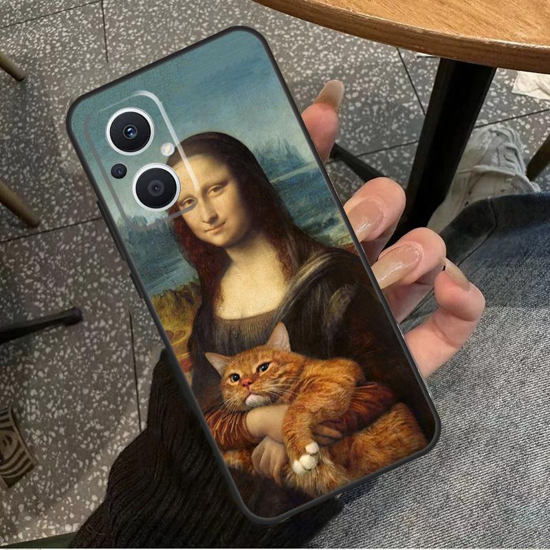 Funny Cat Art For OPPO Reno 7 8 Lite 8T 14F 13F 11F 12F 10 11 12 13 14 Pro OPPO Find X9 X8 X5 X6 Pro Case