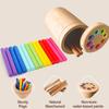 Montessori Toys for Toddlers Wooden Learning Color Sorting Toys for Fine Motor Developmental Infants Sensory Matching Games