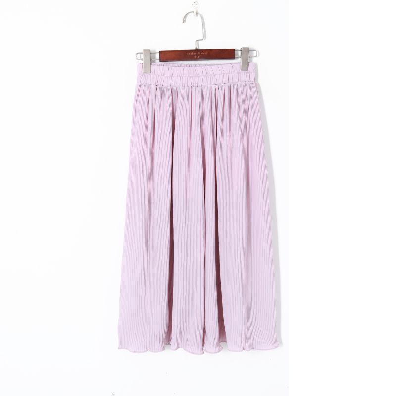 

Женские модные однотонные эластичные брюки с высокой талией и широкими штанинами в корейском стиле Pink(Pillar 3) M