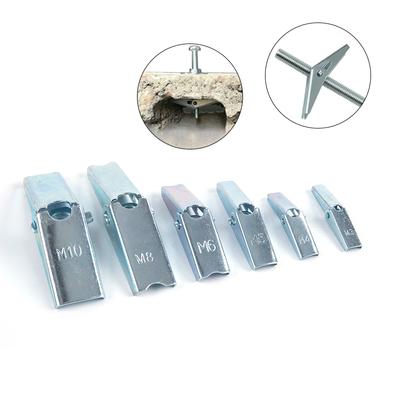 2-10 Peças Âncora Basculante de Mola Metálica M4-M10 Parafuso de Fixação para Cavidade de Parede de Gesso Acartonado