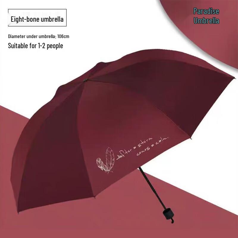 

Paradise Umbrella Large Automatic Folding Sun & Rain Umbrella