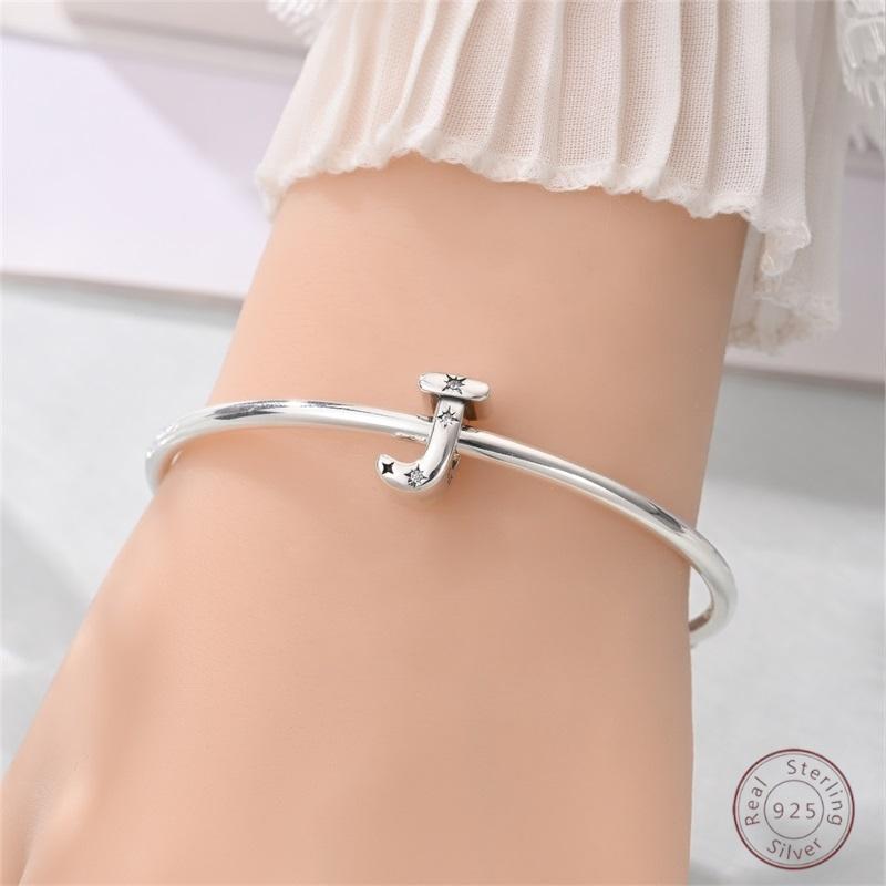 New Copper 26 Alphabet A-Z Charms Star Letter Beads Suitable For Diy Bracelet Women Jewelry Making